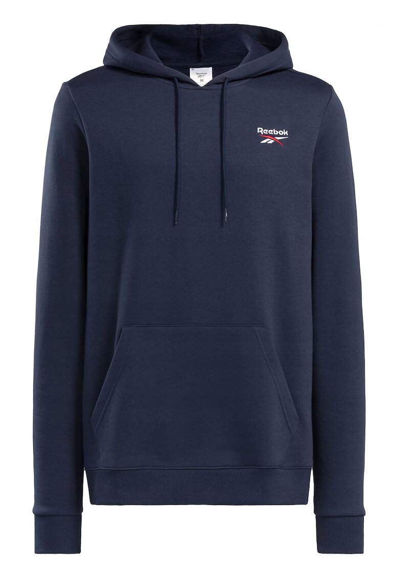 Reebok Суичър с кенгуру джоб и лого детайл