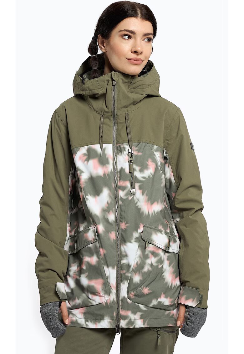 Roxy Дамско яке за сноуборд. Полиестер - Зелено