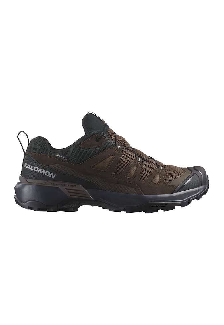 Salomon Хайкиинг обувки X Ultra 360 с велур - Тъмнокафяв/Черен