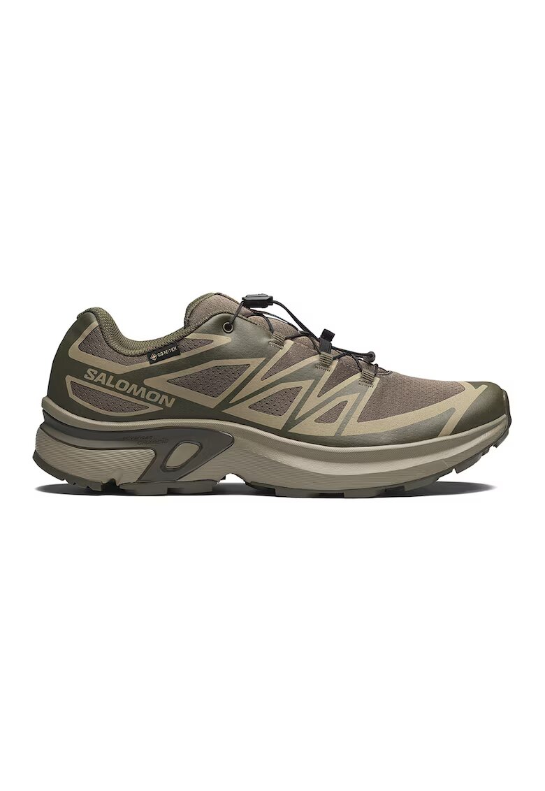 Salomon Мрежести маратонки XT-Evr Gtx със синтетика - Каки/Тъмно