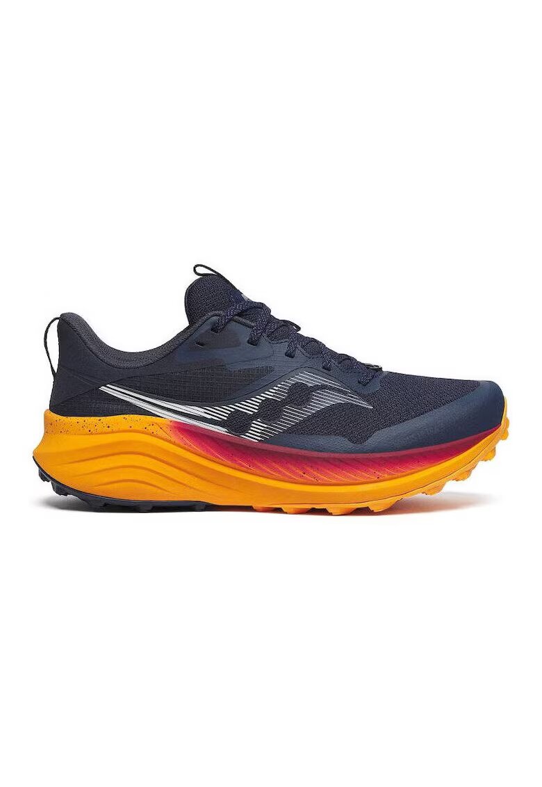 Saucony Мъжки спортни обувки Trailowe Xodus Ultra 3 - синтетични - тъмносини/оранжеви