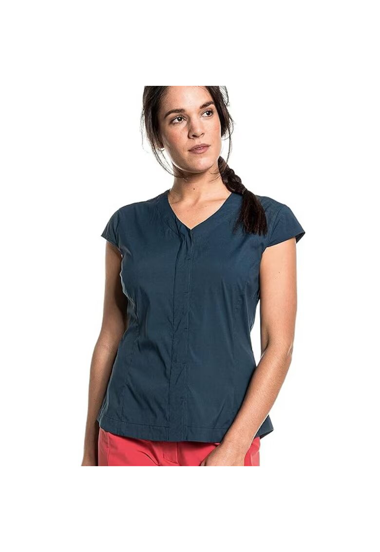 Schöffel Дамска тениска Schoffel - тъмносиня - еластична материя - дамска кройка - за трекинг/аутдор