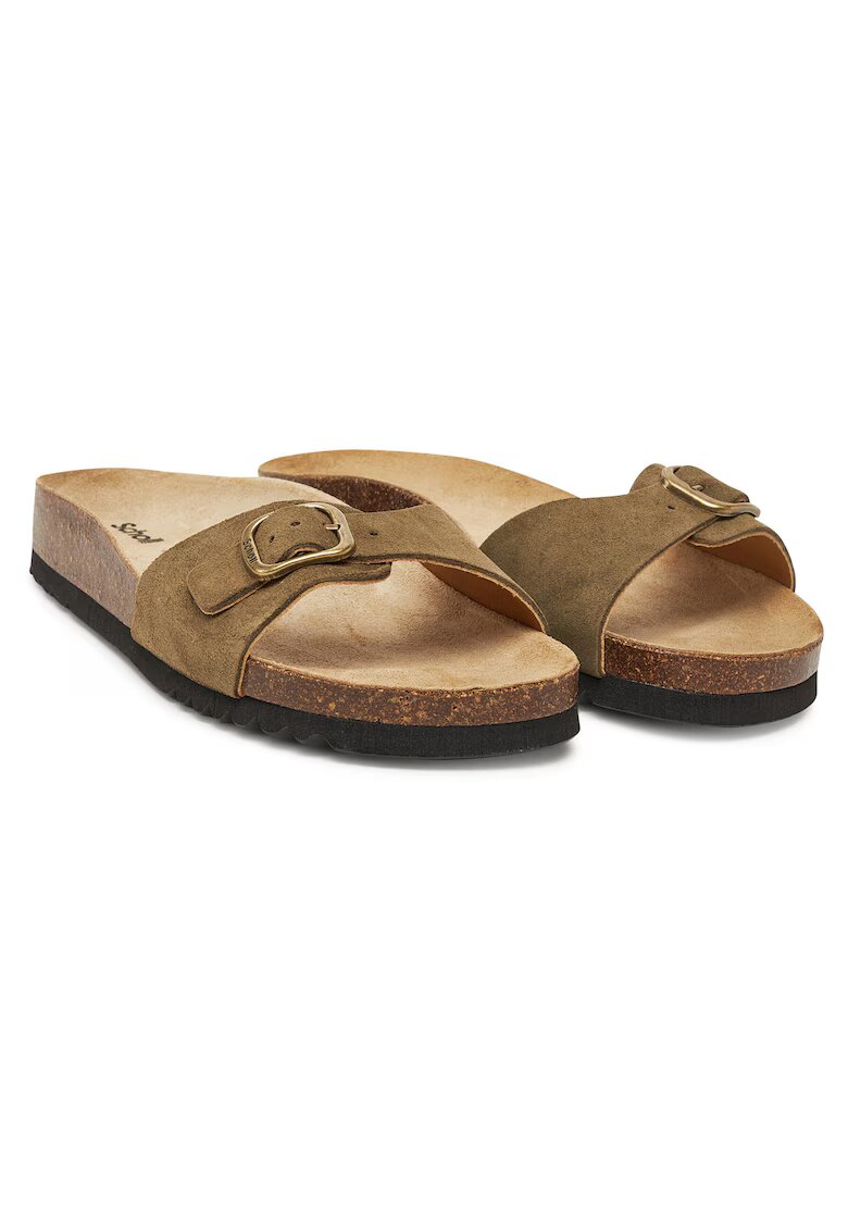 Scholl Дамски чехли - - естествена кожа