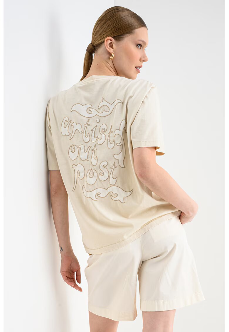 Scotch  Soda Памучна тениска с надпис