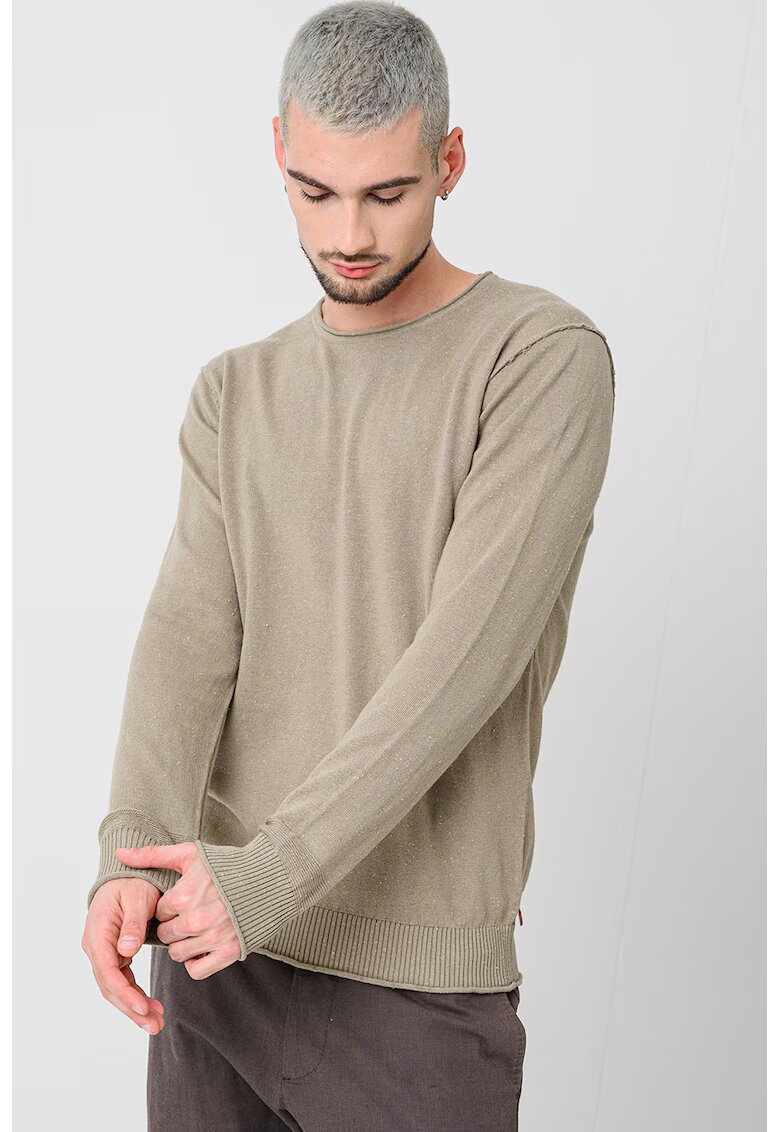 Scotch  Soda Пуловер с памук с овално деколте
