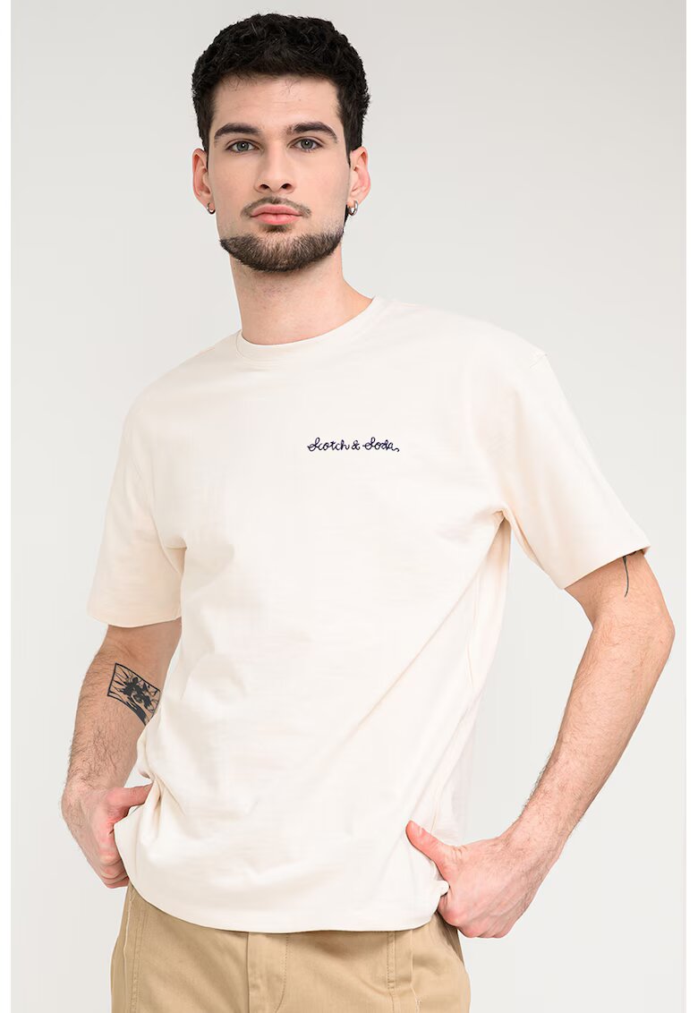 Scotch  Soda Тениска с овално деколте и лого
