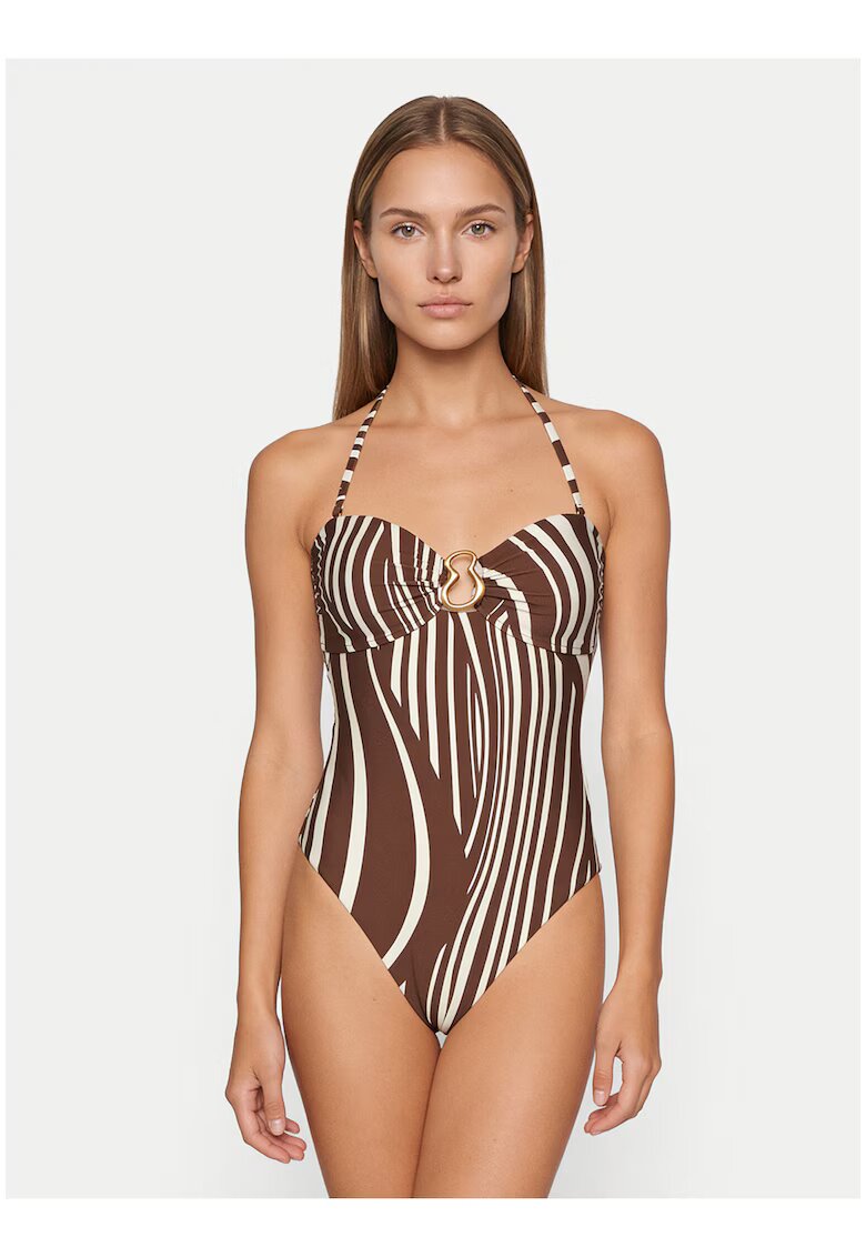 SEAFOLLY Дамски бански - - графичен принт - синтетичен материал