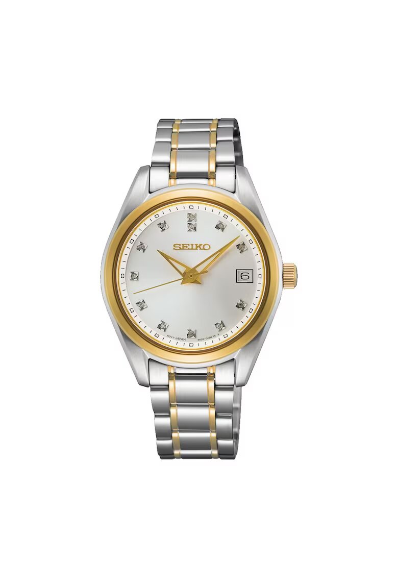 Seiko Часовник за жени - Essentials SUR582P1 - кварцов - инокс