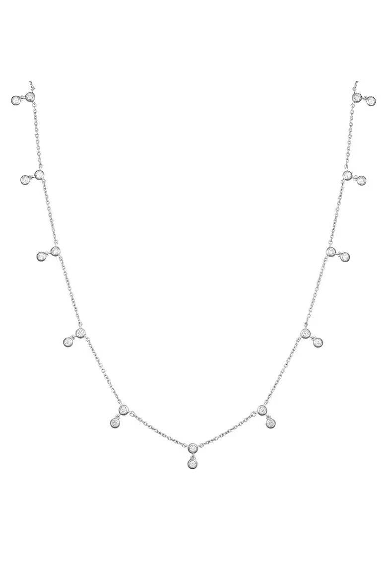 Sereine Колие Eden от бяло злато 14K с 22 естествени диаманта 0.56 кт - 44 см