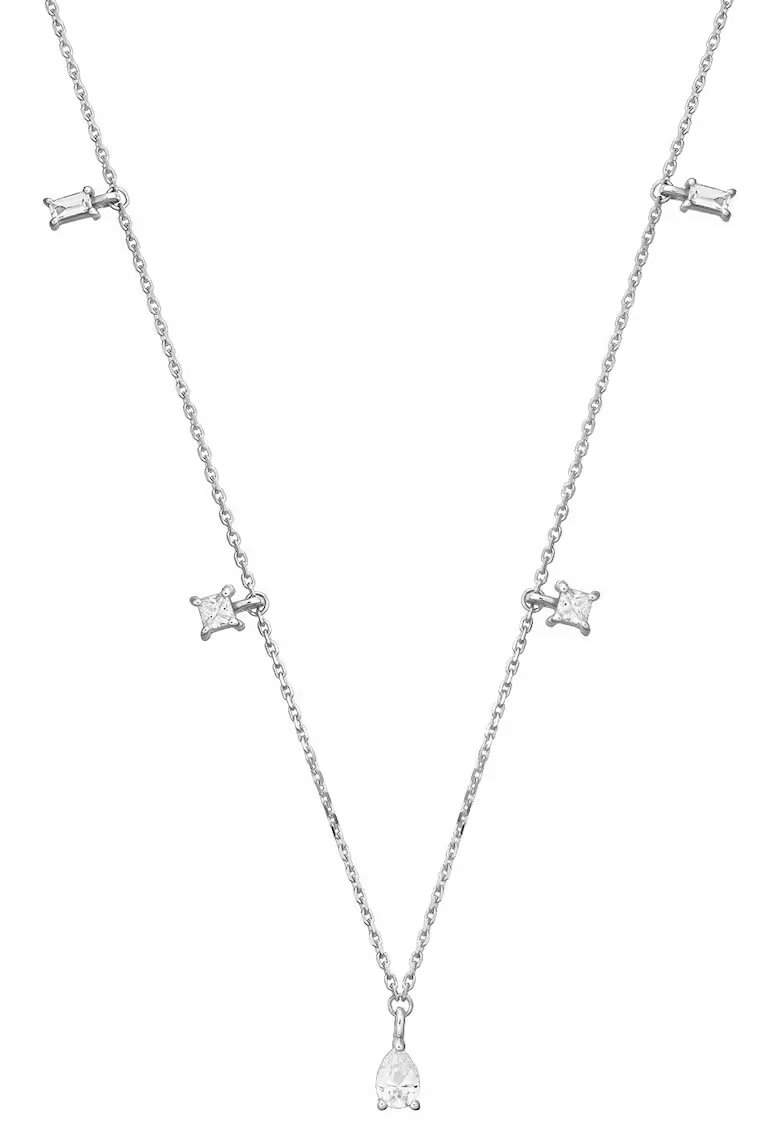 Sereine Колие Flirty от бяло злато 14K с 5 естествени диаманта 0.51 кт - 42 см