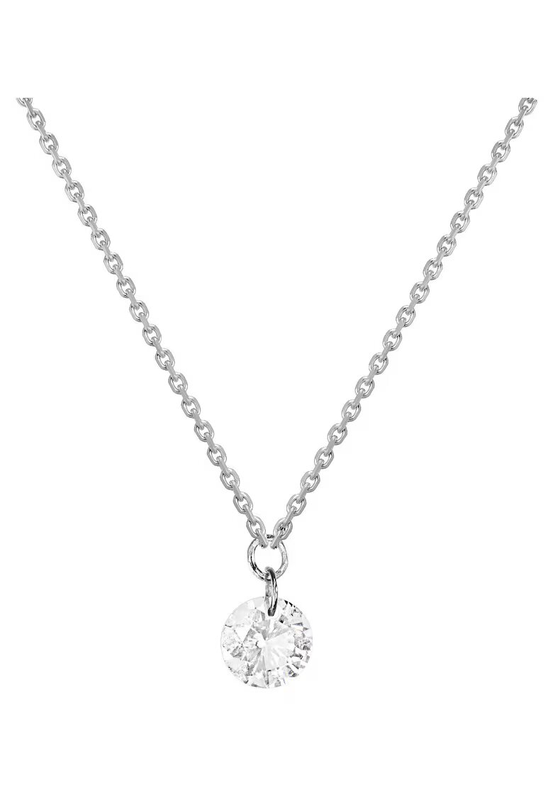 Sereine Колие Wispy от бяло злато 14K с 1 естествен диамант 0.07 кт - 42 см