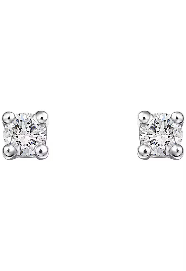 Sereine Обеци Bliss Studs от бяло злато 14K с 2 естествени диаманта 0.10 кт