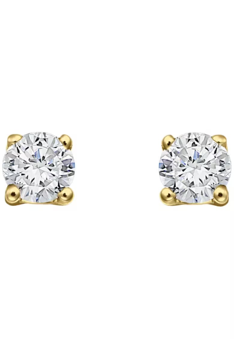 Sereine Обеци Bliss Studs от жълто злато 14K с 2 естествени диаманта 0.17 кт