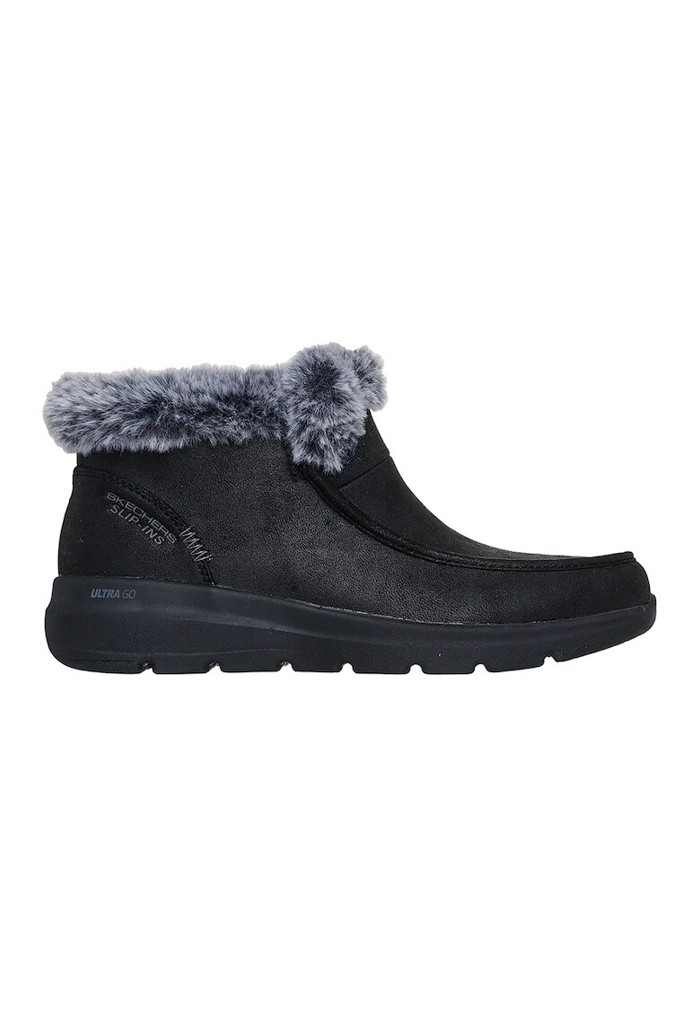 Skechers Боти Glacial Ultra Cozy Getaway тип Slip-Ins с еко пух