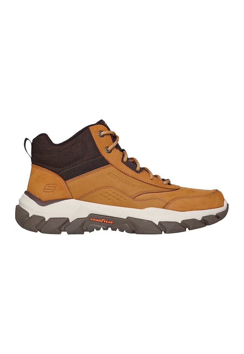 Skechers Боти Santoro - Hopkins с кожа - Кафяв/Светлокафяв