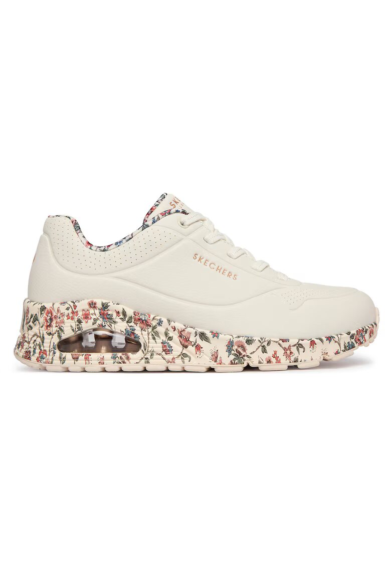 Skechers Дамски кецове екологична кожа - бежови