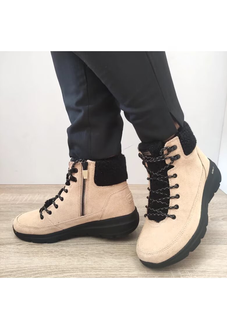 Skechers Ежедневни дамски ботуши 16677 Ntbk - Beigefewcxg