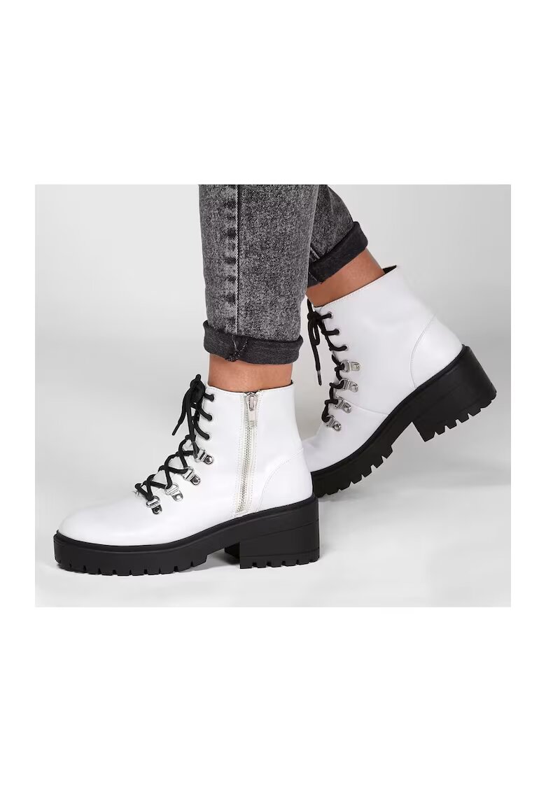 Skechers Ежедневни дамски ботуши 49058 Wht White - Albsss