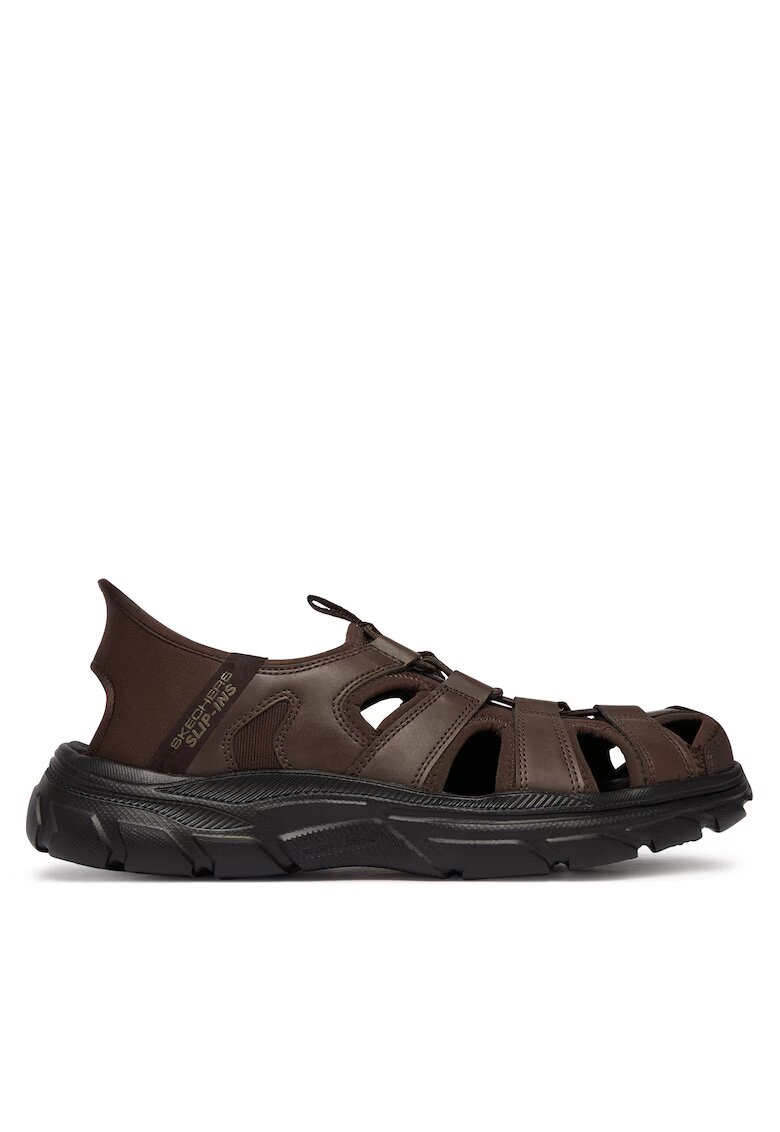 Skechers Мъжки сандали - естествена кожа - кафяви