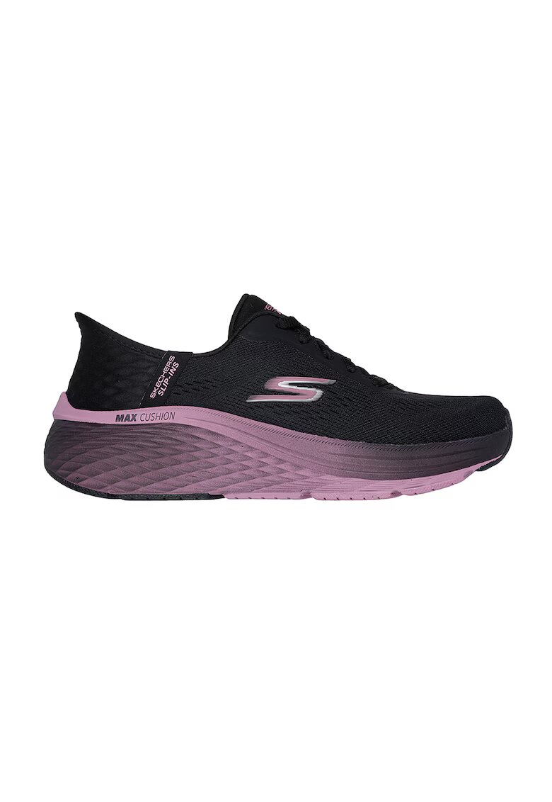 Skechers Мрежести обувки Slip-Ins за бягане - Черен/Бледа лила