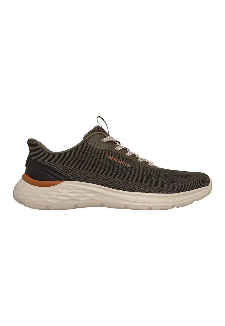 Skechers Мрежести спортни обувки Garner - Ellis - Черен/Светло кафяво