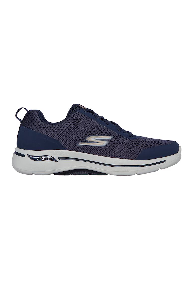 Skechers Мрежести спортни обувки GOwalk Arch Fit-Idyllic - Златист/Тъмносин