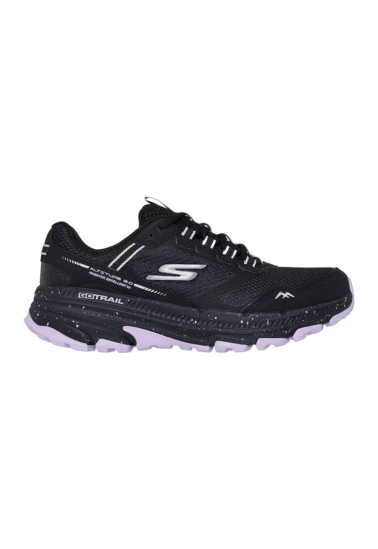 Skechers Обувки за бягане Go Run Trail Altitude 2.0 с кожа - Черен/Лилав