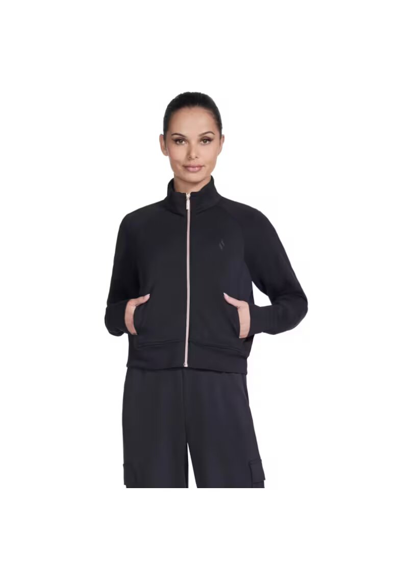 Skechers Спортна блуза - Skechluxe Elevate - черна - лека материя