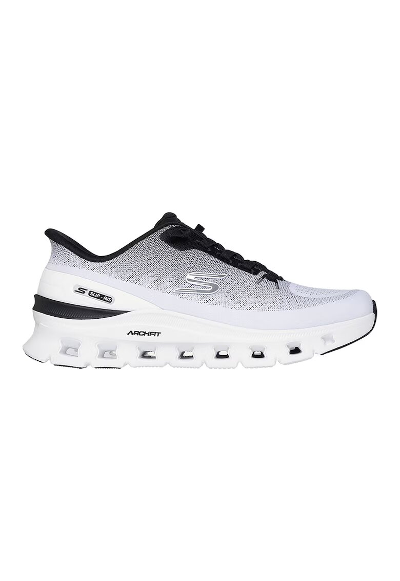 Skechers Спортни обувки Arch Fit Glide-Step Pro Slip-ins с лого - Избеляло черно/Син