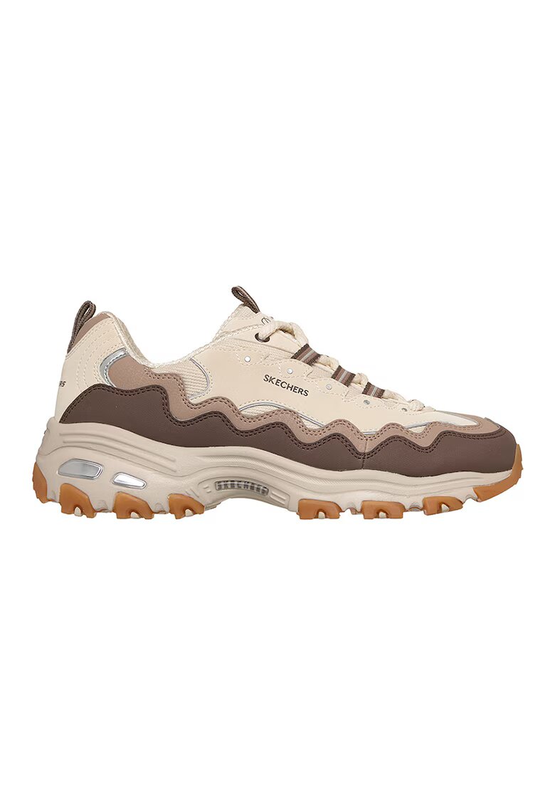 Skechers Спортни обувки D'Lites с лого - Кафяв/Бежов