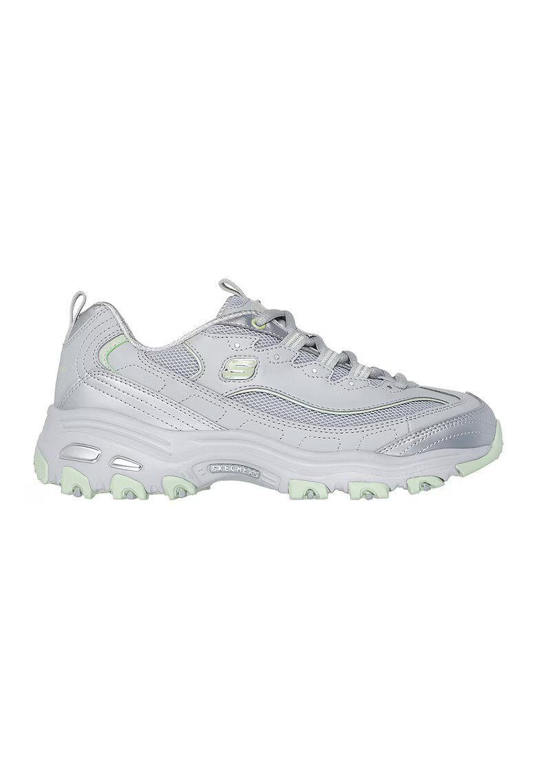 Skechers Спортни обувки D'Lites с мрежа - Сребрист/Светло бежово