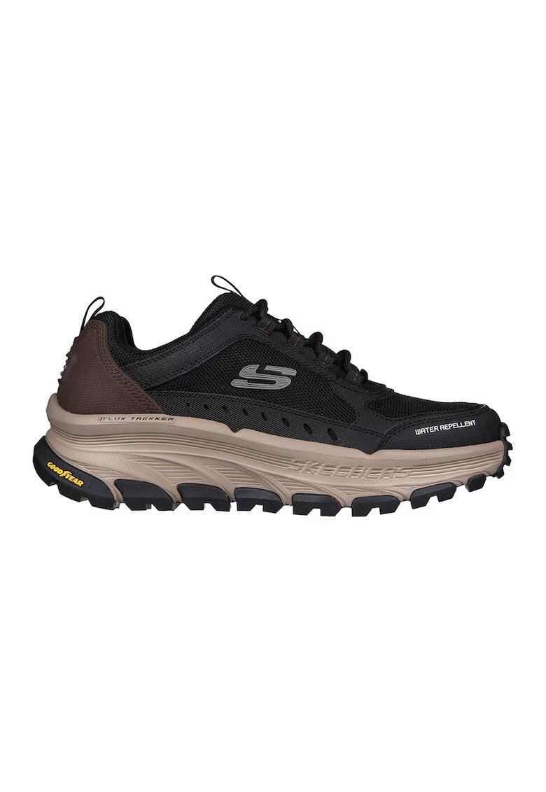Skechers Спортни обувки D'Lux Trekker с кожа - Черен/Маслинено зелено
