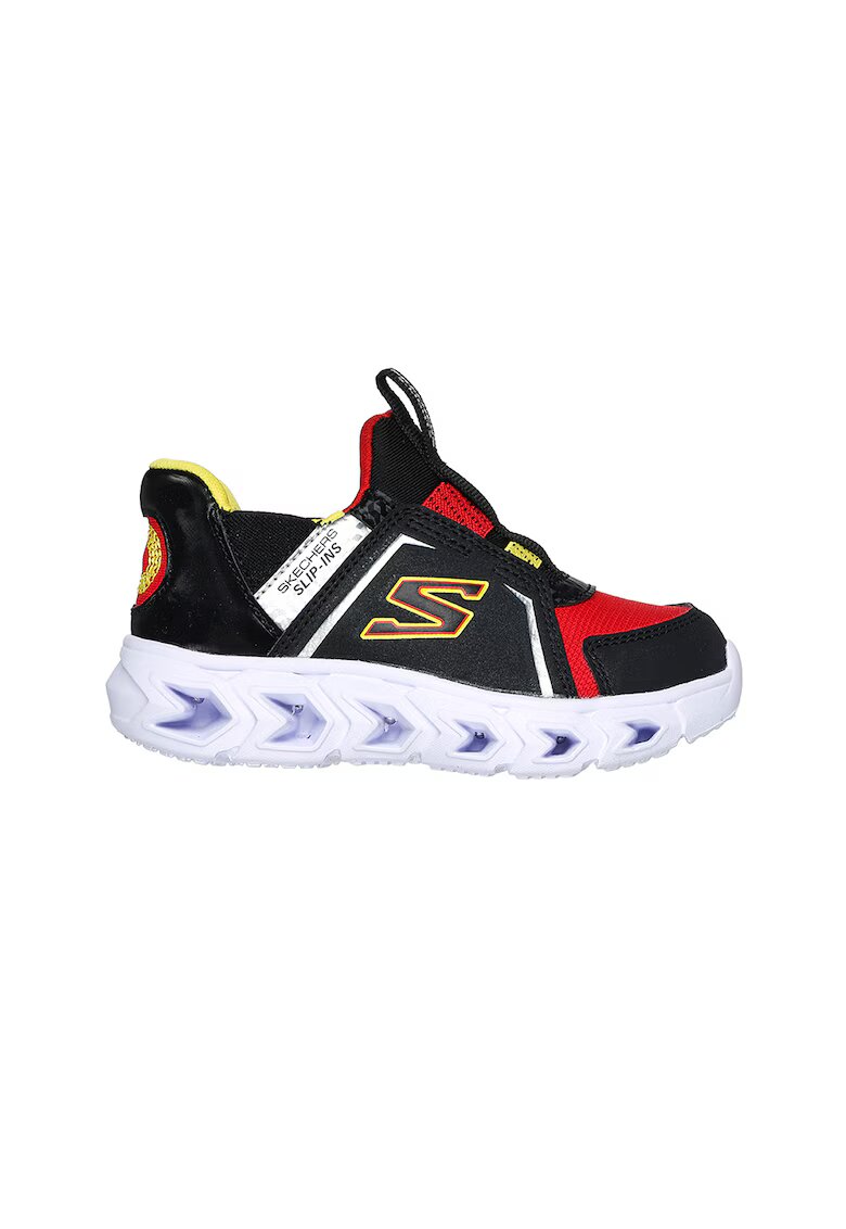 Skechers Спортни обувки Hypno-Flash с LED светлини - Зелен/Черен/Син