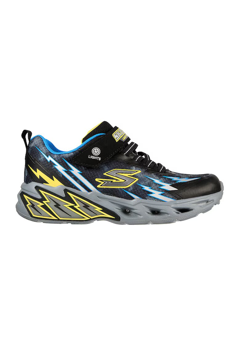 Skechers Спортни обувки Light Sroem 2.0 с LED светлини - Бял/Черен/Жълт