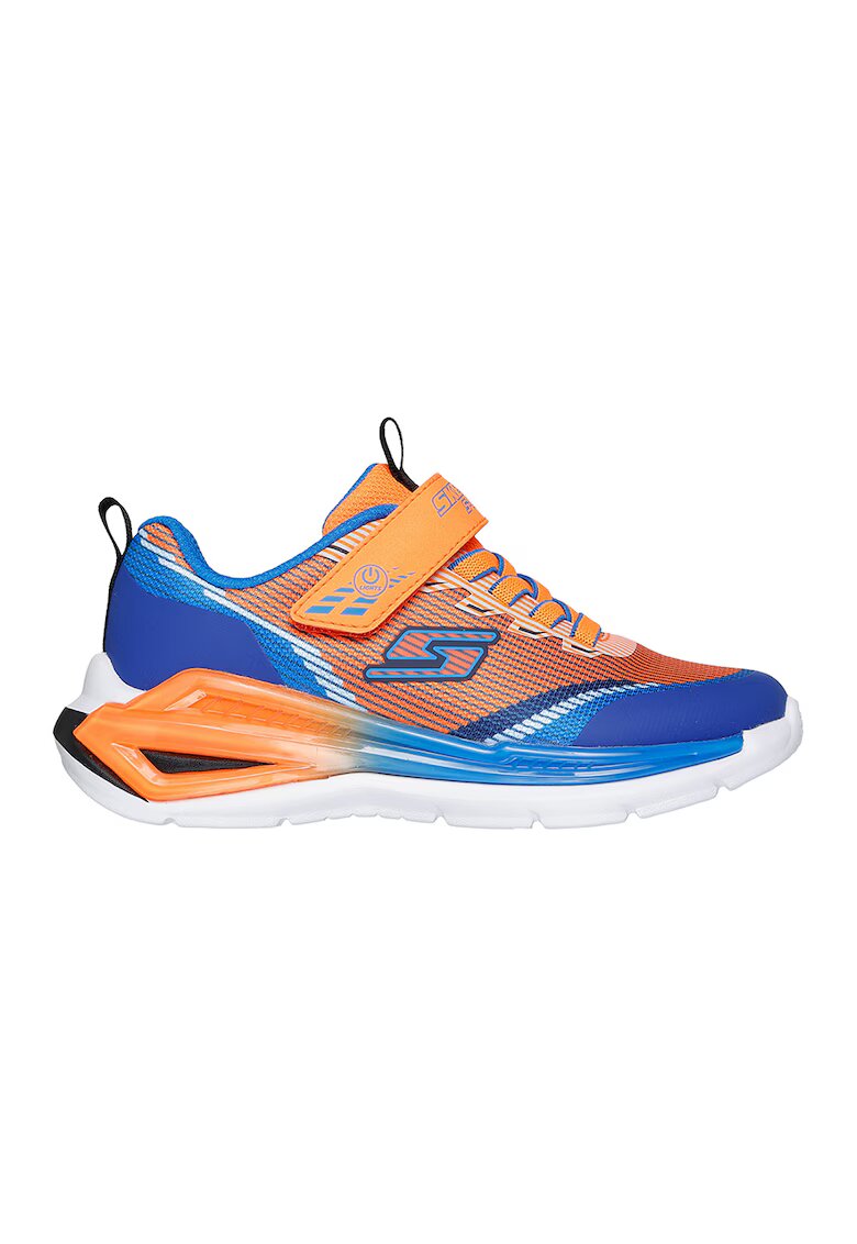 Skechers Спортни обувки Lights-Tri с лого - Оранжев/Тюркоаз