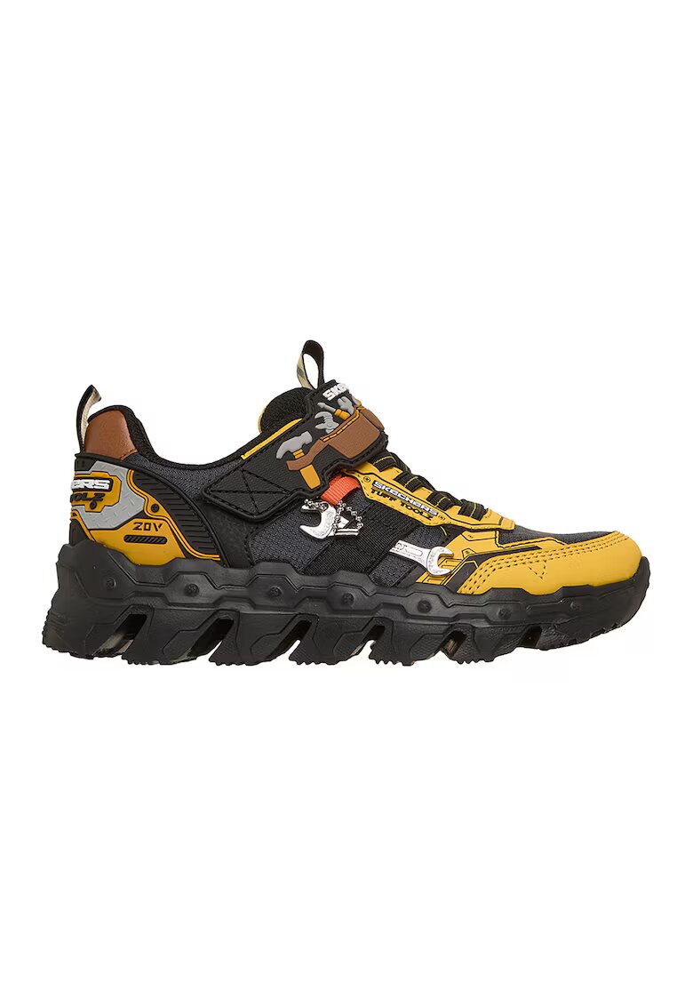 Skechers Спортни обувки Mega-Flex Lite с велкро - Шафраново жълто/Антрацитно сиво