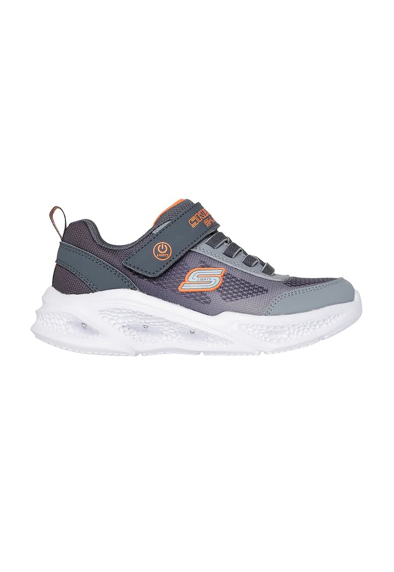 Skechers Спортни обувки Meteor-Lights - Krendox с велкро - Черен/Тюркоаз