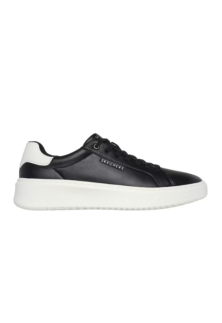Skechers Спортни обувки от еко кожа - Бял/Черен