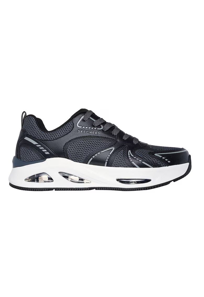 Skechers Спортни обувки Uno Ego с еко кожа с мрежа - Бял/Жълт/Тюркоаз