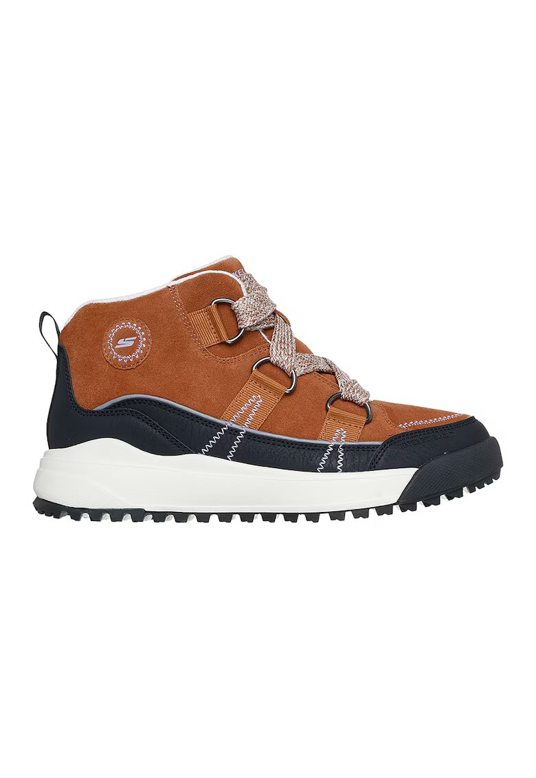 Skechers Текстилни боти Yana-Collins Landing с кожа - Черен/Кафяв