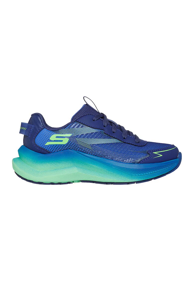 Skechers Текстилни спортни обувки Max Cushioning Ascender със синтетика - Светлозелен/Син