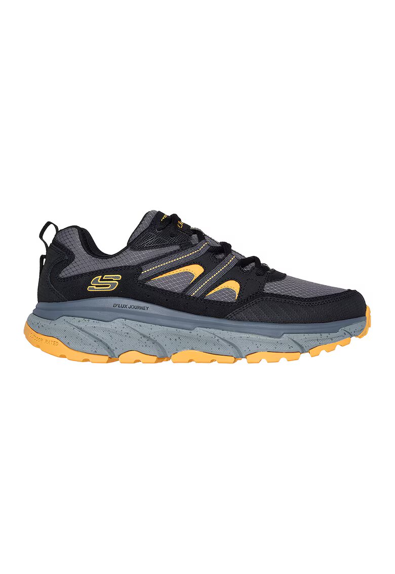 Skechers Трекинг обувки D'Lux Journey с петниста шарка на подметката - Черен/Сив