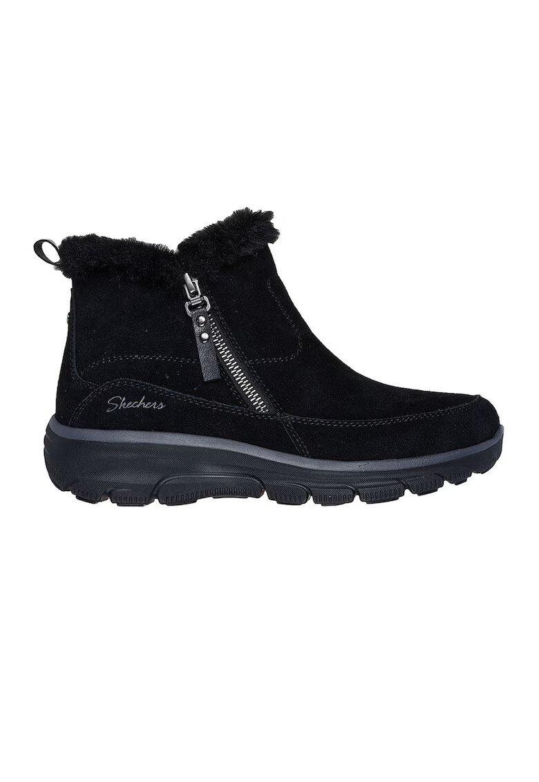 Skechers Велурени боти с еко пух