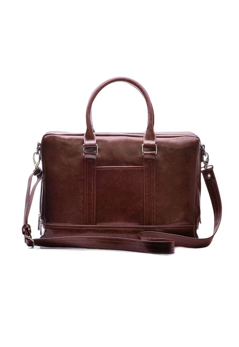Solier Чанта от естествена кожа Aberdeen - Brown SL02