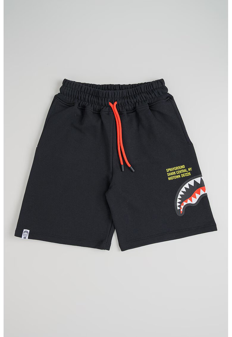 Sprayground Шорти Shark с връзка - Червен/Черен