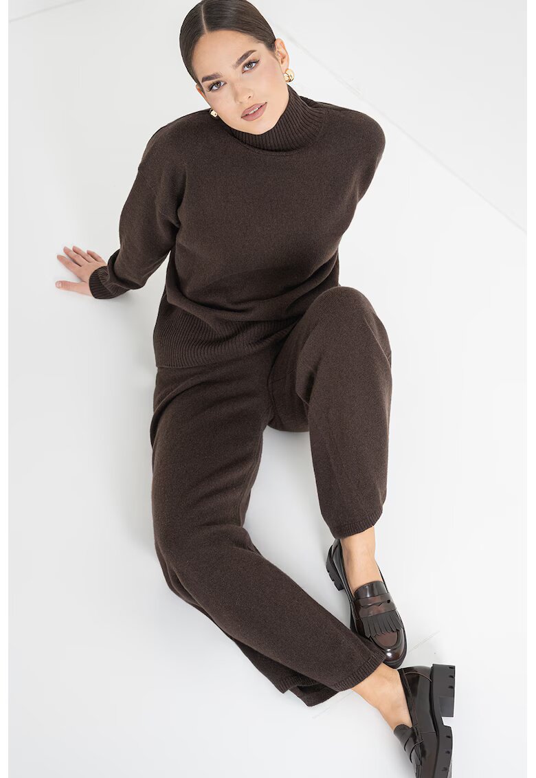 Stefanel Широк вълнен панталон