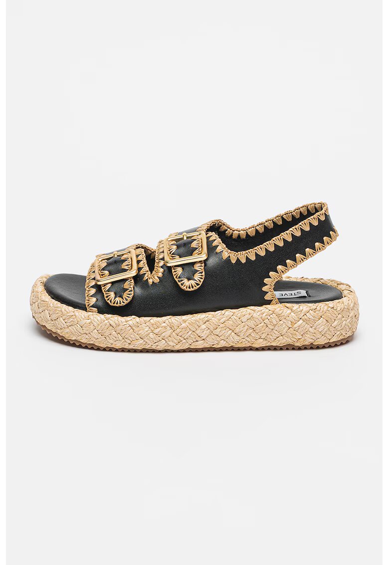 Steve Madden Кожени сандали с отворена пета - Бял/Бежов
