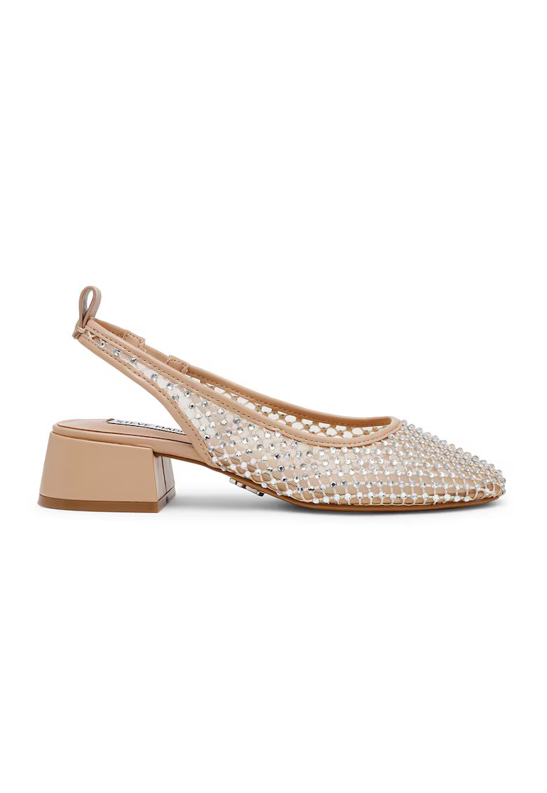 Steve Madden Обувки с масивен ток - Черен/Сребрист