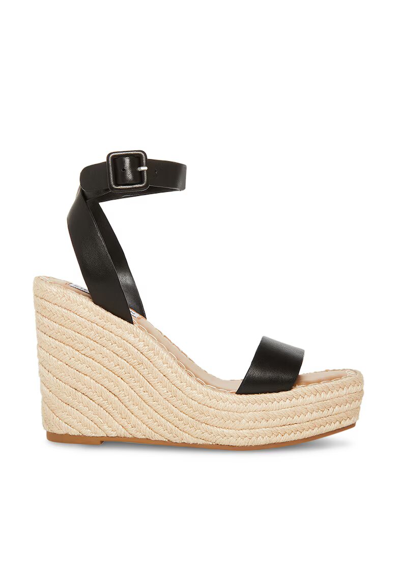 Steve Madden Полускосени сандали от еко кожа - Черен/Бежов