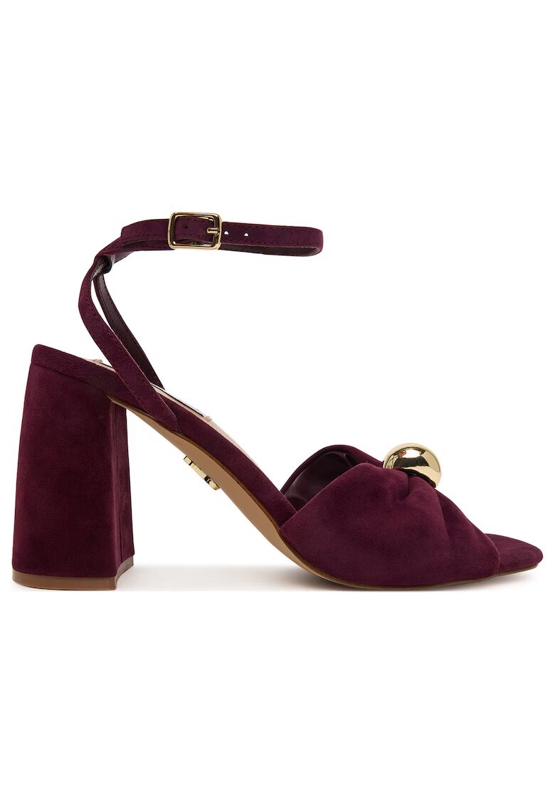 Steve Madden сандали от естествена кожа с дебел ток и каишка с катарама - 0000306214415_38 -